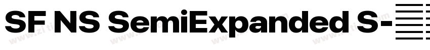 SF NS SemiExpanded S字体转换 SF NS SemiExpanded S字体转换